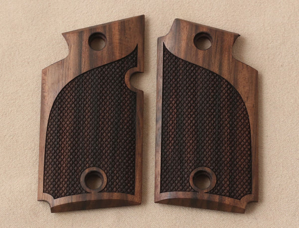 Sig Sauer P938 Model Compatible Walnut Grip for Replacement with Diamond Checkered Pattern