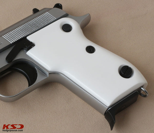 Beretta M1951 Model Compatible Ivory Acrylic Grip for Replacement