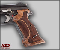 SIG P210 S Heavy Frame P210-5 / P210-6 (with lanyard ring) Compatible Walnut Target Grip for Replacement