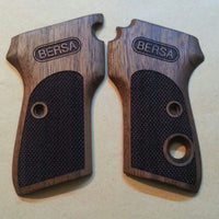 Bersa Compatible Walnut Grip for Replacement (with Diamond Checkered Pattern)