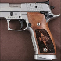 Sig Sauer P226 SAO / X-Five / X-Six Model Compatible Walnut Grip for Replacement (with Half Pattern)