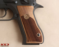 Jericho 941 F FS Baby Eagle model Compatible Walnut Grip for Replacement (Custom order for Name First Letter) (9mm and .41)