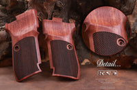 CZ 82 83 85 Rosewood Compatible Walnut Grip for Replacement (with Diamond Checkered Pattern)