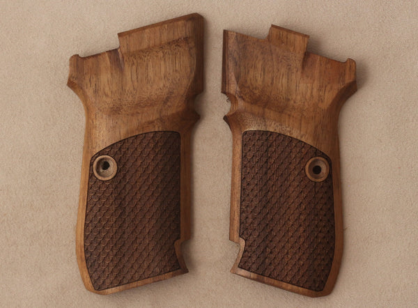 CZ 82 83 85 Model Compatible Walnut Grip for Replacement (with Python Pattern)