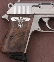 Walther PPK American (Interarms) Made Grip Root Walnut, Silver