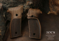 Sig Sauer P226 Model Compatible Walnut Grip for Replacement (with Thumb Grip and Python Pattern)