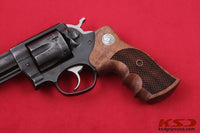 RUGER GP100 Model Compatible Walnut Grip for Replacement, (with Python Pattern and Silver Logo)