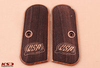 Colt 1903 / 1908 Hammerless Model Compatible Walnut Grip for Replacement with Diamond Checkered Pattern