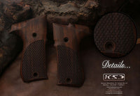 Walther P88 Compact Compatible Walnut Grip for Replacement (with Python Pattern)