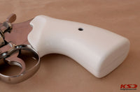 Colt Python / Officer Model Compatible White Acrylic Grip for Replacement