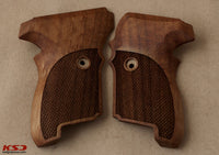 Sig Sauer P224 Model Compatible Walnut Grip for Replacement (with Diamond Checkered Pattern)