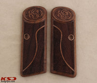 Browning FN 1922 model Compatible Walnut Grip for Replacement with Half Pattern