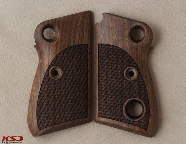 Beretta 71 72 75 Jaguar Grip (Crossbolt safety) Model Compatible Walnut Grip for Replacement, with Python Pattern