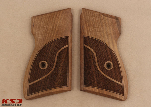 Browning 7,65 SLP 1 Model Compatible Walnut Grip for Replacement (with Half Pattern)