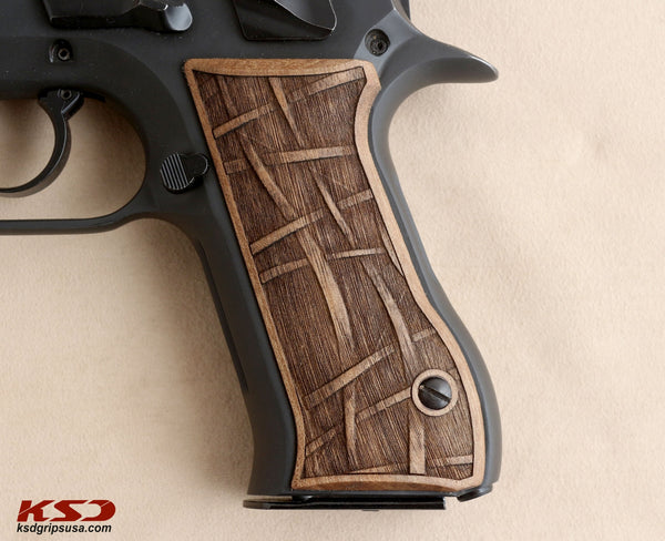 Jericho .45 Acp Compatible Walnut Grip Replacement