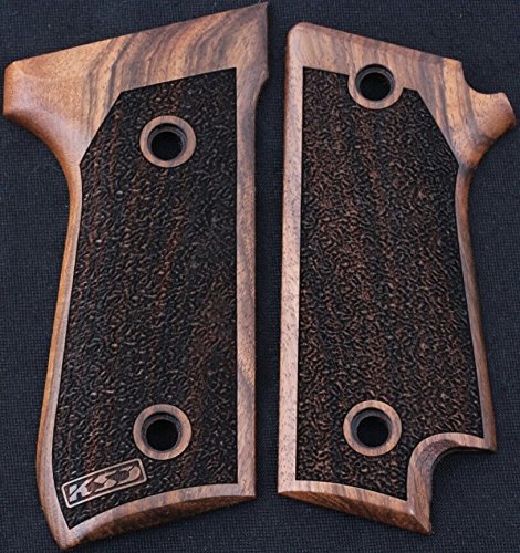 Beretta 92 S Model Compatible Walnut Grip for Replacement (with Safety Lever Recess)