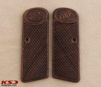 Browning FN 1922 Model Compatible Walnut Grip for Replacement with Python Pattern