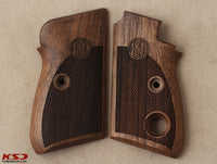 Beretta 70 70S 71 Puma Compatible Walnut Grips for Replacement (Thumb style safety)