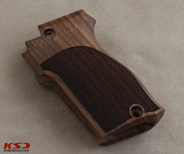 Unique 7,65 Model Compatible Walnut Grip for Replacement (with Diamond Checkered Pattern)