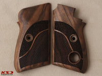 Beretta 70 70S 71 Puma models Compatible Walnut Grip for Replacement with Half Pattern (Thumb style safety)