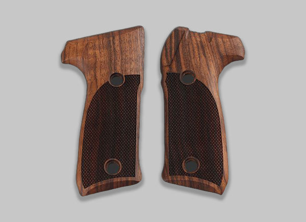 Ksd Astra A90 Model Compatible Walnut Grip for Replacement with Diamond Checkered Pattern