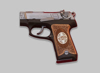 Ruger P85 P89 P90 P91 Custom (Your Name and Last Name) Walnut, Silver