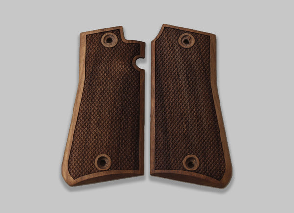 Ksd Astra 3000 Compatible Walnut Grip for Replacement with Diamond Checkered Pattern